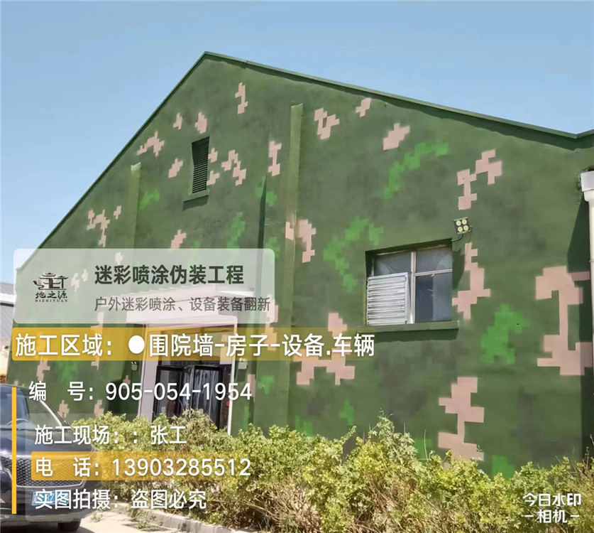 韶关外墙数码迷彩漆施工报价清单（100㎡标准墙面测算）